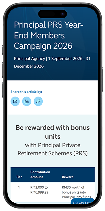 Principal PRS Year End Campaign 2026